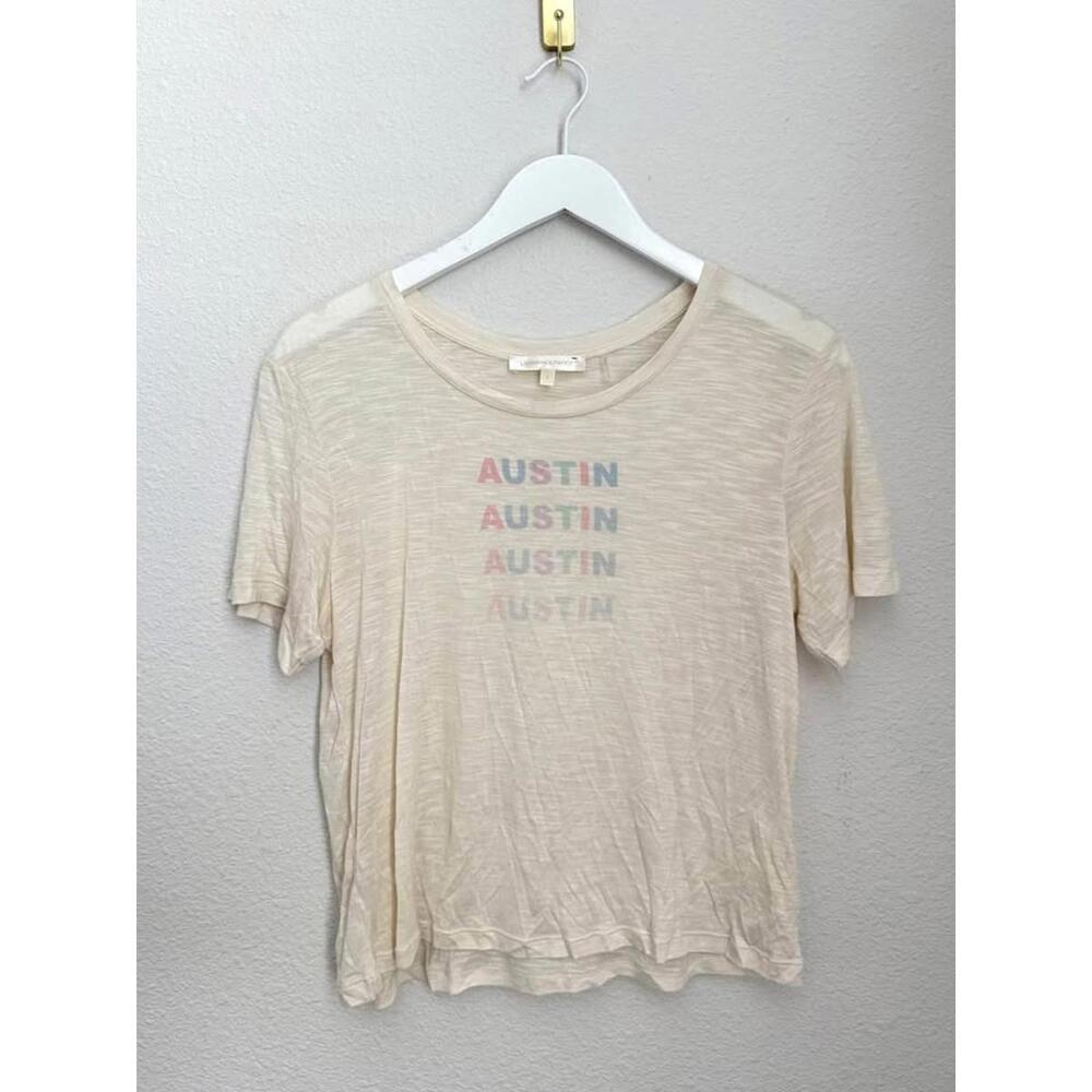 LoveShackFancy Women’s Austin Calix City Graphic Tshirt Sz‎ S
